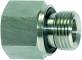 Reductie cu filet exterior G 1/2&QUOT; - interior G 3/8&QUOT;, etansat cu o-ring, lunga, inox 1.4571