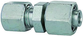 Fiting drept de legatura, tub Ø12mm-6mm, 315bar, otel galvanizat