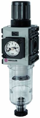 Filtru regulator cu pahar policarbonat, manometru compact, seria Future Mini