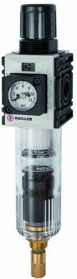 Filtru regulator cu pahar policarbonat, manometru compact, seria Future Mini