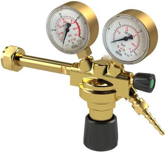 Regulator de presiune pentru butelie, 200bar, hidr./met./gaz il./gaz nat.