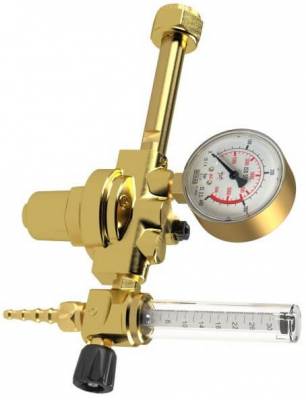 Regulator de presiune pentru butelie, 200bar, gaz de formare, cu debitmetru 0-30 l/min