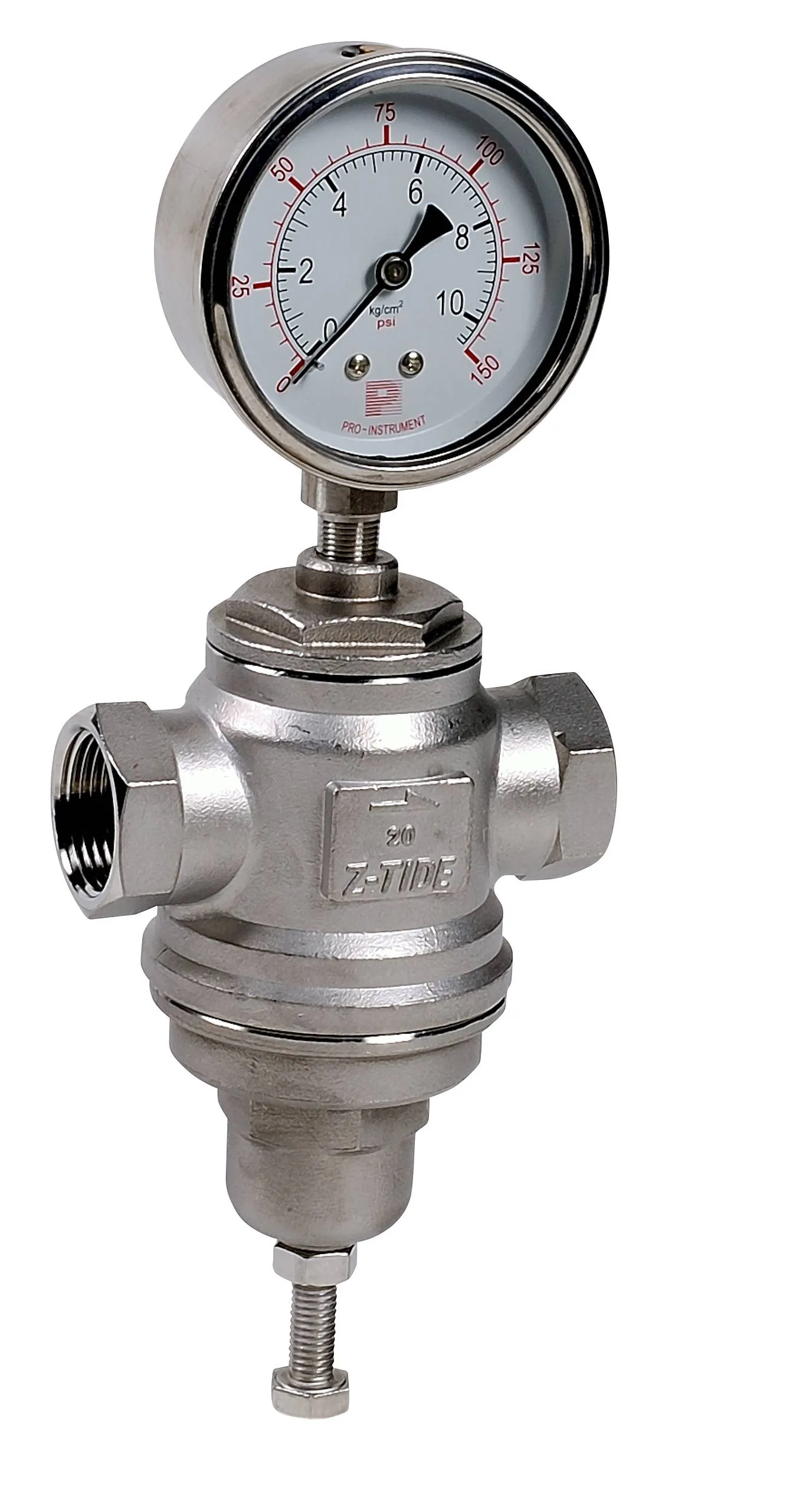 Regulator presiune abur - aer - gaze fierbinti, conexiune filet