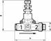 Regulator presiune - intrare furtun - iesire filet