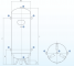 Rezervor aer comprimat vertical, galvanizat, 24L, 11 bar, 2014/29/UE