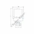 Robinet 2/2 cu bila, actuator electric 220V AC
