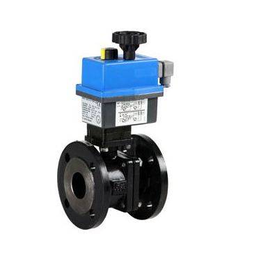 Robinet 2/2 cu bila, actuator electric 220V AC