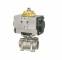 Robinet 2/2 cu bila, actuator pneumatic dubla actiune