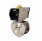 Robinet 2/2 cu bila, tip compact, actuator pneumatic dubla actiune