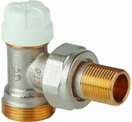 Angle lock shield valve for pipe without GE System