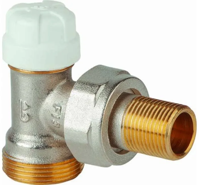 Angle lock shield valve for pipe without GE System