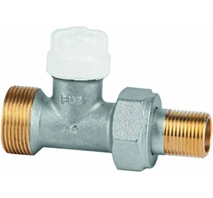 Straight lock shield valve for pipe without GE System