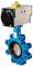 Robinet fluture, tip Lug, actuator pneumatic - dubla actiune