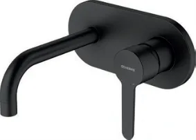 Baterie incastrata 16 cm pentru lavoar - negru mat