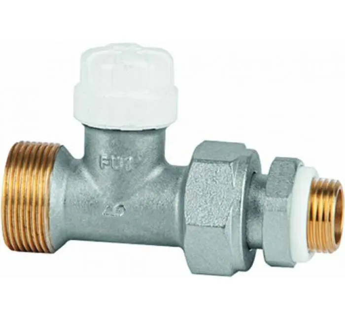 Straight lock shield valve for pipe with GE System