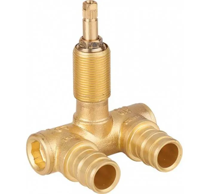 Robinet cu bila pentru tub, alama, tip U, filet incorporat