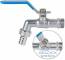 Robinet cu bila dublu serviciu, filet G 1/2&QUOT; x G 3/4&QUOT;, maneta blocabila, PN 16