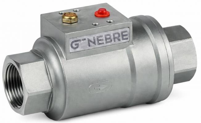 Robinet inchidere pneumatic, din inox, filet G 1 1/2, PN 16