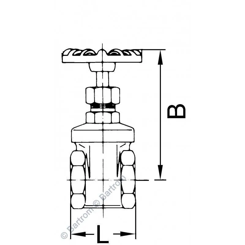 Robineti cu ventil - Bronz, temperaturi ridicate max. 180°C, etansare metalica inox, max 25 bar