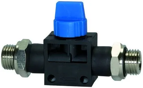 Robinet cupla push-in si filet conic exterior etansat cu PTFE