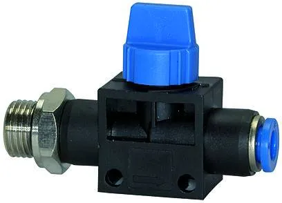 Robinet cupla push-in si filet cilindric exterior si O-ring