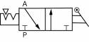 Robinet 3/2 cuple push-in