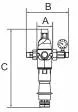 Pre-filtru cu regulator presiune pentru apa potabila si menajera, include manometru, testat DVGW