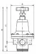 Regulator de presiune (limitator presiune) cu manometru
