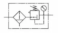 Filtru regulator din Inox, reversibil, descarcare proprie, purja manuala, manometru din inox