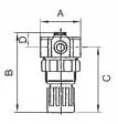 Regulator presiune pentru apa, include manometru