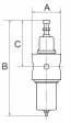 Filtru regulator din Inox, reversibil, descarcare proprie, purja manuala, manometru din inox