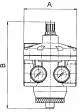 Regulator presiune cu 2 manometre pentru presiune de intrare/iesire