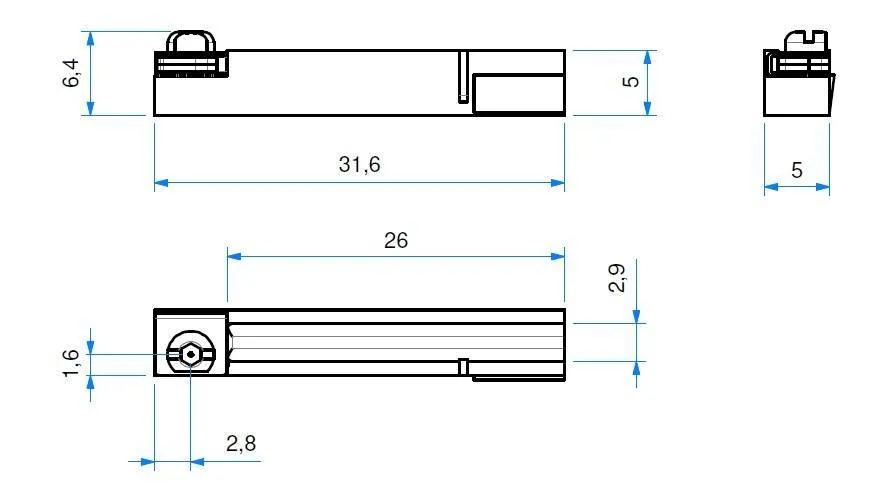 Adaptor T pentru canal tip C