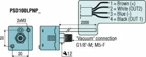 Intrerupator vacuum electronic cu display in 3 culori seria PSD100C