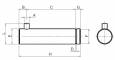 Bolt flansa cu canal, diametru 32 mm