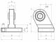 Flansa cu articulatie oblica, diametru 100 mm