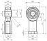Atasament tija tip nuca cu filet interior M16x1,5