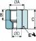 Adaptor pentru surub tubular  - filet interior G 1/8