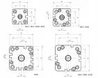 Cilindru compact UNITOP simpla actiune magnetic, tija filet exterior - arc frontal