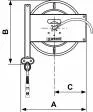 Derulator aer comprimat - furtun cauciuc