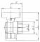 Robinet cu bila tip unghiular, filet interior - exterior (in lateral)