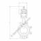 Robinet fluture, tip Wafer, actuator pneumatic - dubla actiune