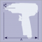Pistol pneumatic de insurubat cu impact 3/8 - 270Nm - 6200 rot/min