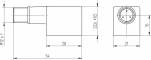 Conector forma B, 22 mm - M12