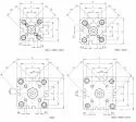 Cilindru compact UNITOP dubla actiune magnetic anti-rotatie cu tija bilaterala, tija filet interior