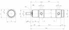 Cilindru rotund sertizat inox dubla actiune magnetic