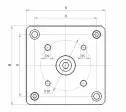 Cilindru compact dubla actiune magnetic anti-rotatie, Ø125 - 250