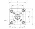 Cilindru compact inox dubla actiune magnetic anti-rotatie cu tija bilaterala, ISO 21287