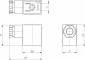 Conector forma B, 22 mm - 230V