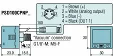 Intrerupator vacuum electronic cu display in 3 culori seria PSD100C